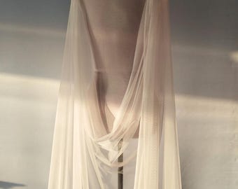 Extra soft wedding cape • Luxurious bridal cape veil from English net • Fairytale wedding accessory • Custom length