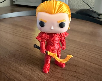 Red Rising Iron Gold Darrow Multicolor 3D Printed Figure, Red Armor Shelf Display