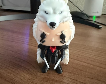 Red Rising Sevro Wolf Cloak Multicolor 3D Printed Collectible Figure, Shelf Display