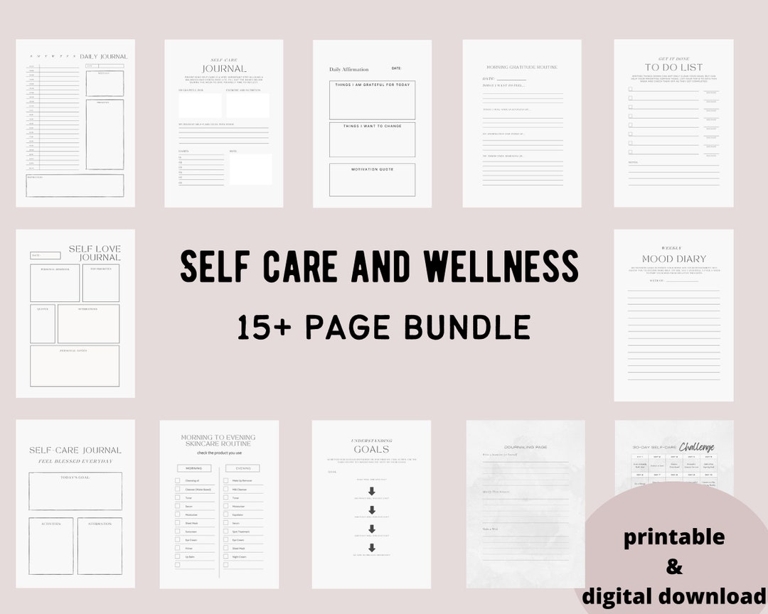 Gratitude Journal Printable BUNDLE Mindfulness Log - Etsy
