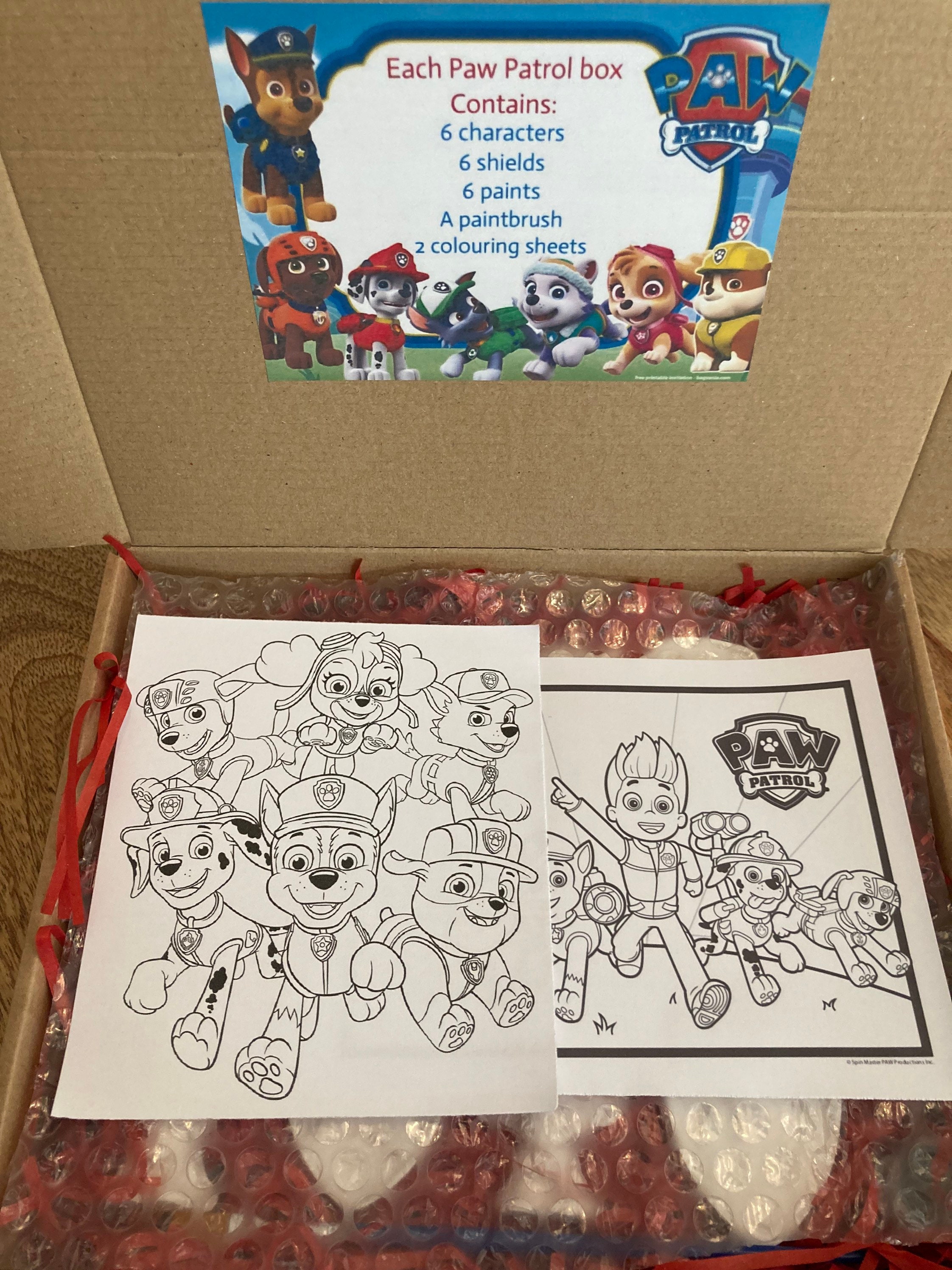 Childrens Paw Patrol Paint Your Own Craft Box Etsy
