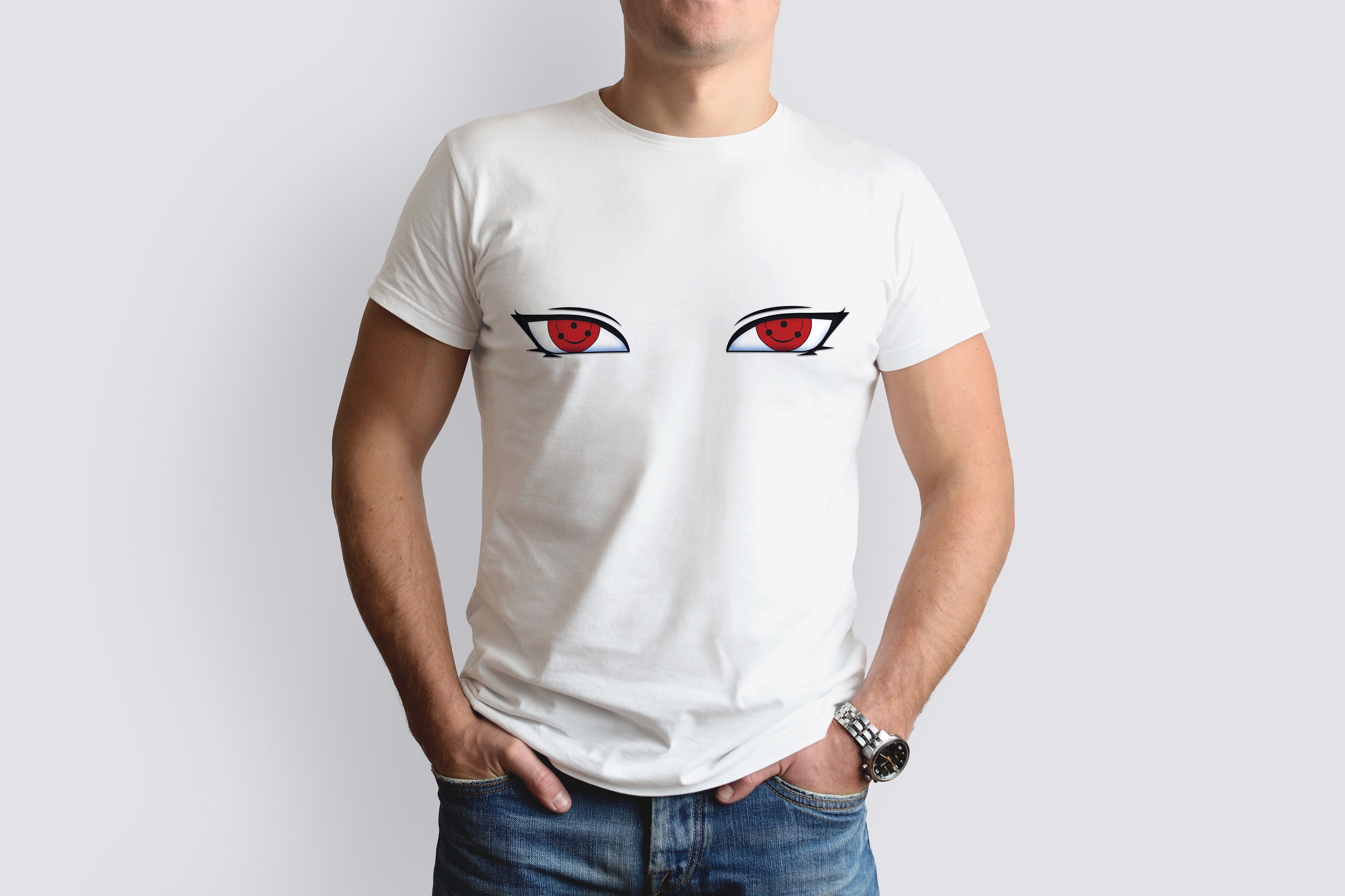 Design PNG E SVG De Grande Derrame De Olhos De Anime Para Camisetas