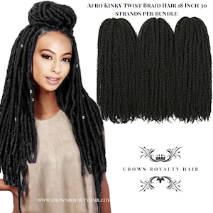 Afro Kinky Twist Crotchet Braiding Hair Marley Jamaican Twist Hair 30 strands