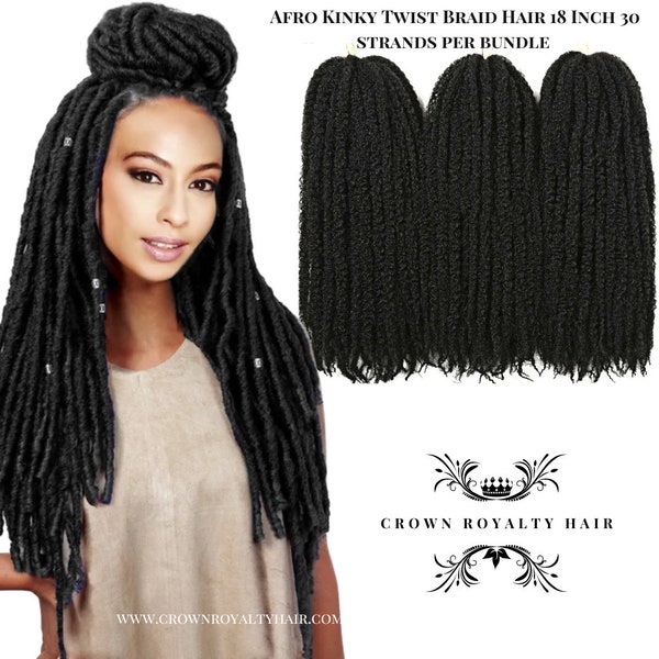 Afro Kinky Twist Crotchet Braiding Hair Marley Jamaican Twist Hair 30 strands