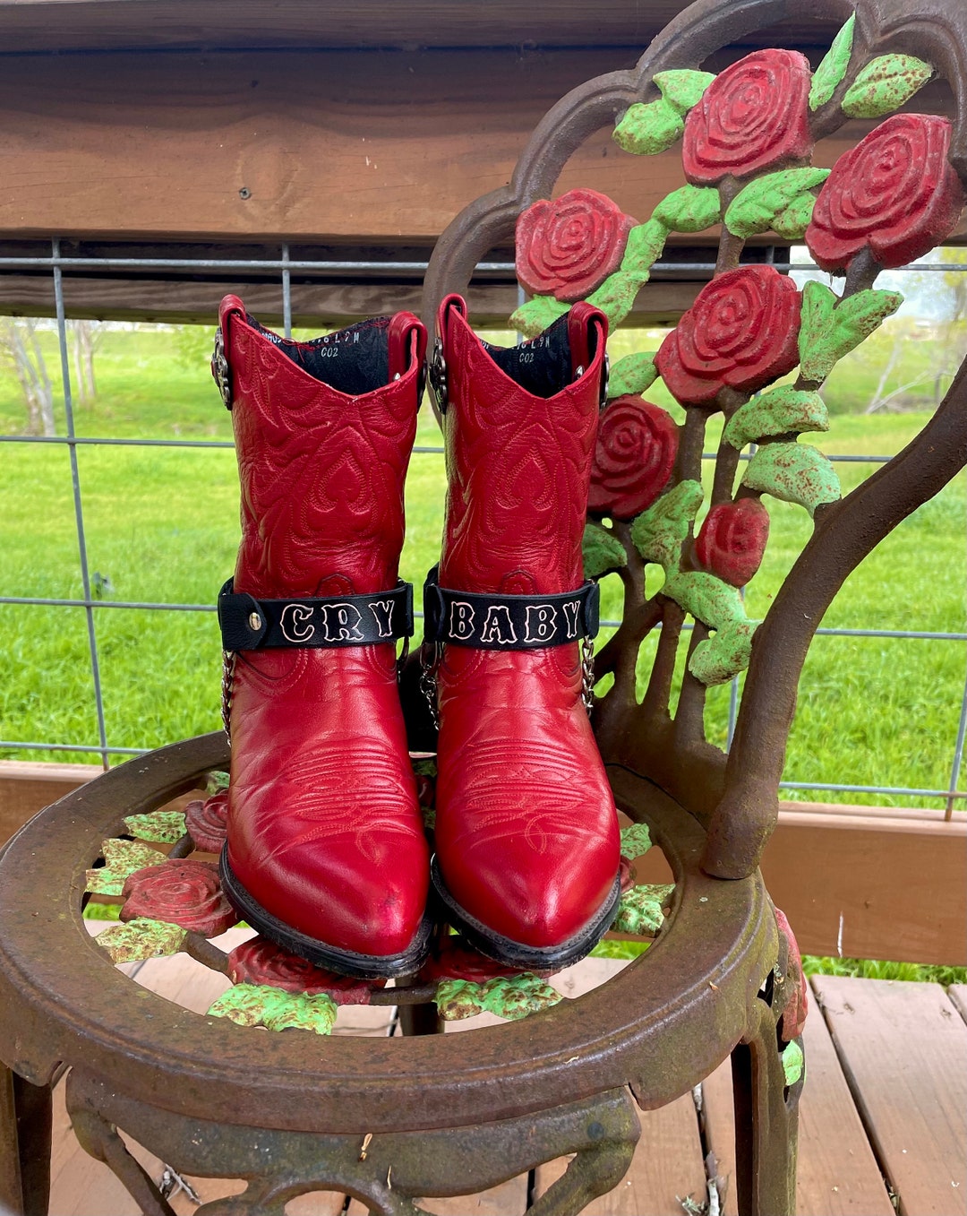 CUSTOMIZABLE Custom Leather Boot Harness Set Etsy