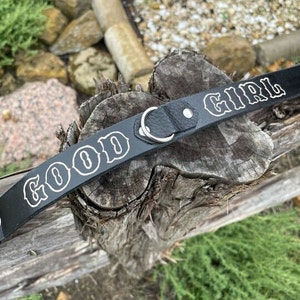 CUSTOMIZABLE - Brown/Black Leather Collar bild 1