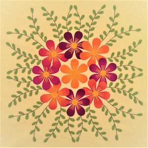 Gerber Daisies Applique Pattern