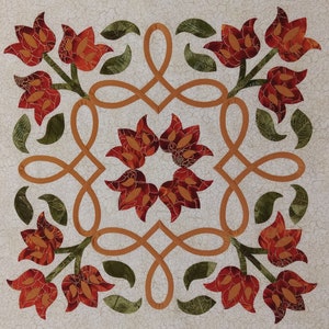 Celtic Tulips Applique Pattern