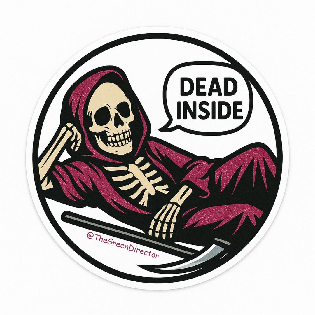 Deact Sticker Death Positive Skeleton Sticker - 2.5