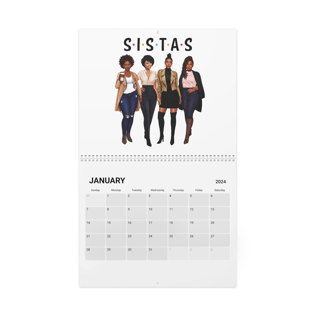 Beautiful Black Sista's Calendar 2024 Gifts Black Etsy