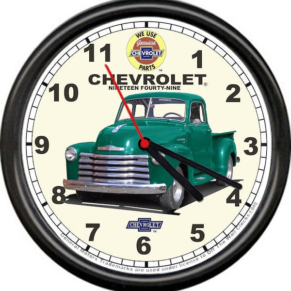 Chevy Clock Etsy