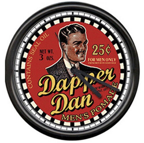 Dapper Dan Barber Shop Hair Pomade Sign Wall Clock Etsy