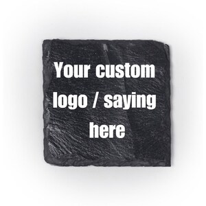 Personalized Slate Coasters - Your Design, Your Story Housewarming Gift Drink Coaster Laser Engraved Coaster Unique Home Decor