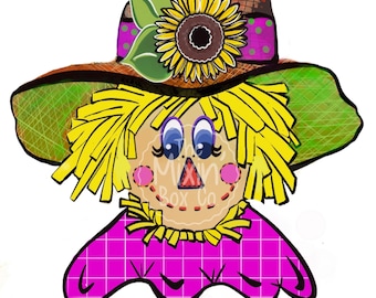 Girl Scarecrow PNG