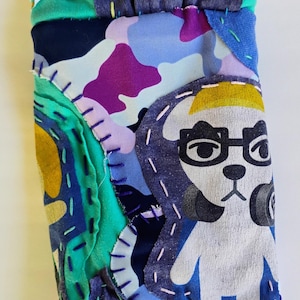 ACNL/ACNH hand stitched patchwork bag drawstring pouch with zipper
