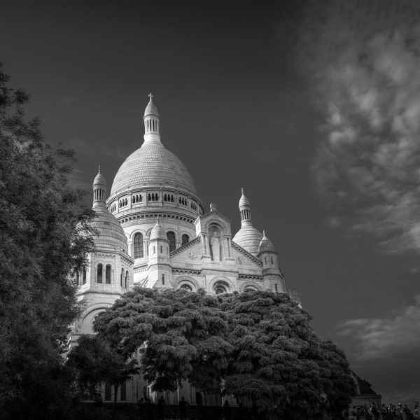 Sacre Couer Basilica in Black and White
