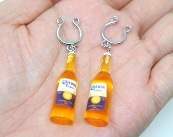 Nipple Clamps Mini Beer Bottle cute Erotic BDSM  Non Piercing Nipple Rings Sexy Nipple Jewelry