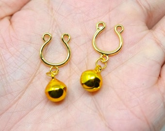 Nipple Clamps Bell cute Erotic BDSM  Non Piercing Nipple Rings Sexy Nipple Jewelry