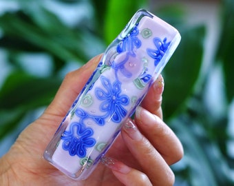 4.5" Handcrafted Borosilicate Pipe Glass  Artisan Smoking Utensil Tool