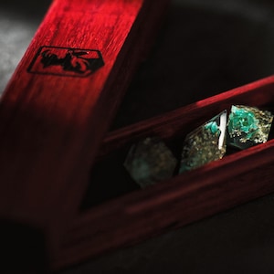 Aria Dice Box, RPG Dice Storage, Dice Case, Dungeons and Dragons accessory