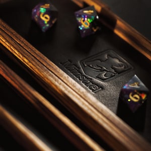 Virtuoso Dice Box, Handmade Dice Box and Tray in one, perfect for RPG, D&D, DnD