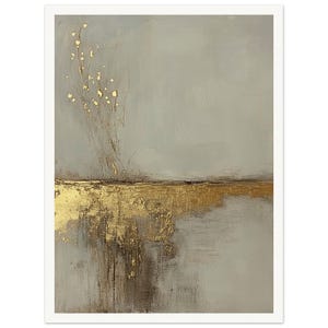 Arte mural • Póster • Pintura • Arte dorado • Brillo sereno
