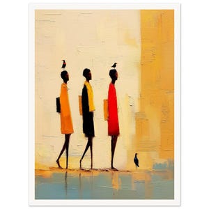 Arte murale • Pittura • Arte nera • Africani • Passi africani, anime piumate