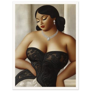Arte murale • Poster • Arte su tessuto nero • Femme Fatale L'arte della seduzione