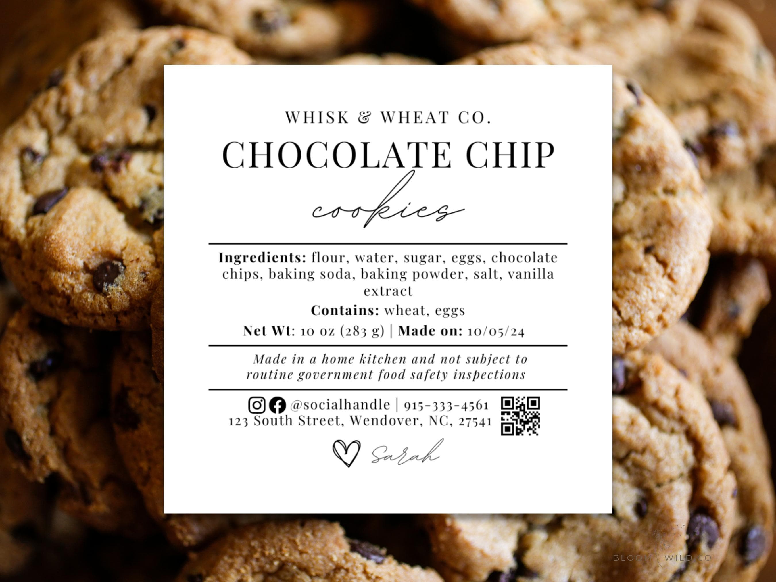 Homemade Food Label Australia