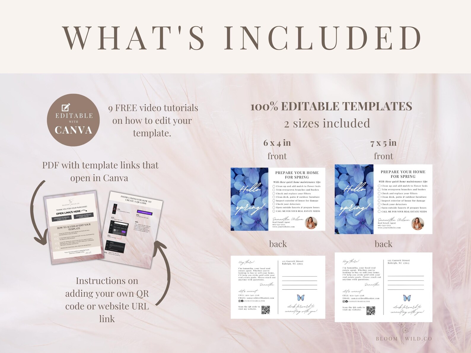 Spring Realtor Marketing Postcard, Spring Home Maintenance Checklist ...