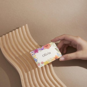 Cartes de visite florales