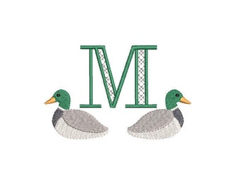 Mallard Duck Single Machine Embroidery Design, 5 Sizes, PES DST JEF Incl Digital Instant Download