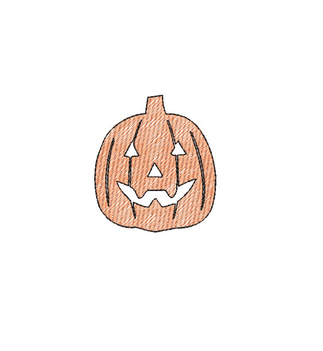 Vintage Halloween Pumpkin Jack O Lantern Embroidery Machine Design ...