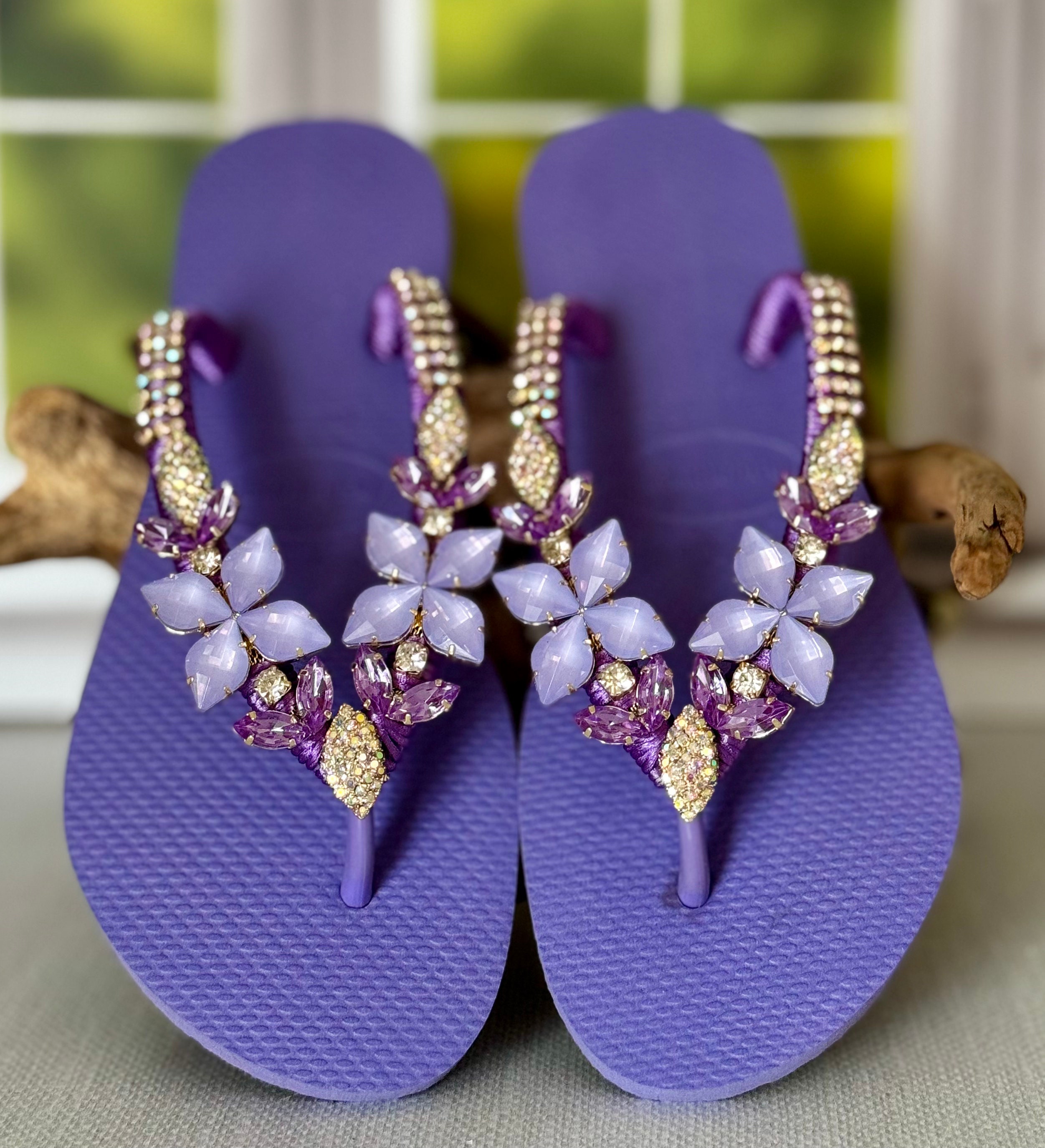 Chanclas Havaianas Chanclas Decoradas Con Piedras Sandalias