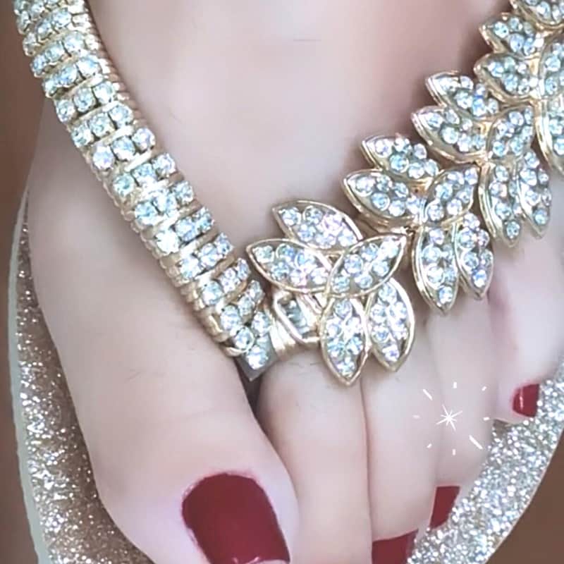 Rhinestone Eye Sandals