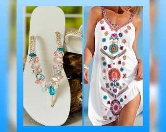 Comfy Rhinestone Flip Flop for Bride Elegant Lightweight Sandal Stylish Crystal Bridal Sandal with Sparkling Accents Lightweight Footwear