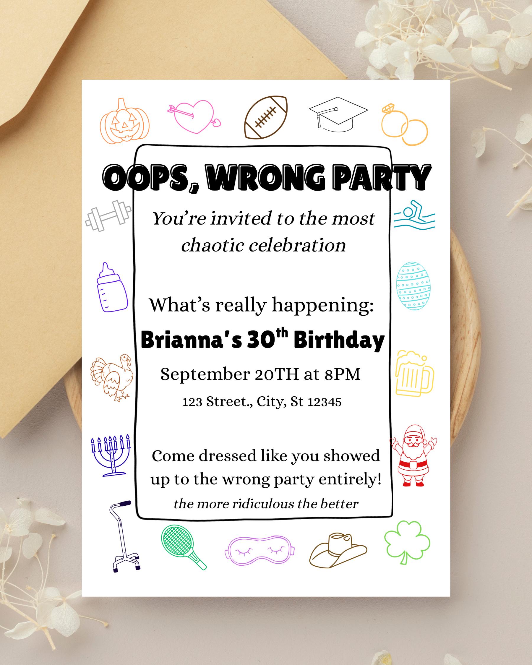 dressed for the wrong party ideas For my birthday party, I told everyone to dress up as if they were coming to any other event BESIDES a birthday party. And everyone showed out with their costumes , #birthday #birthdayparty