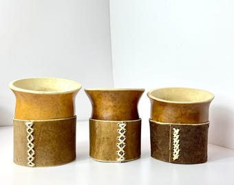 Mate Criollo-Handmade Gourd with Leather Base – Rustic Argentine gourd-Traditional Calabaza Mate-Everyday Use