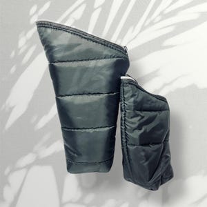 Black Padded Yerba Mate Set: Handmade Argentine Travel Containers