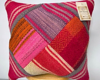 Dekokissenbezug, Aguayo's Kissenbezug, Mehrfarbig, Bolivien/Peru / 134
