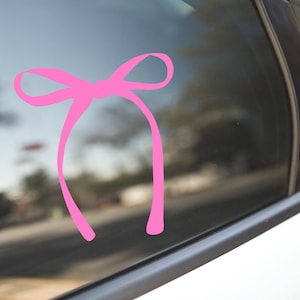 Coquette Bow Decal Sticker For Cars, Laptops, Tumblers, Walls, Phones, Dainty bow decal sticker, Lana decal sticker, Coquette bow sticker