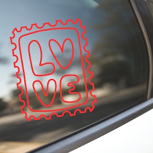 LOVE postal stamp Decal Sticker For Cars, Laptops, Walls, Phones, cute sticker, girly sticker, Harry’s Style, cute sticker for girls