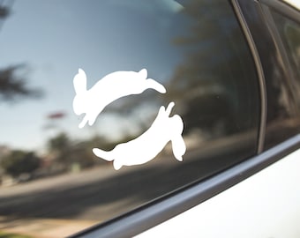Bunnies Decal Sticker For Cars, Laptops, Tumblers, Walls, Phones, trendy, bumper sticker, Styles, funny sticker, girly decal, Harries, LOT