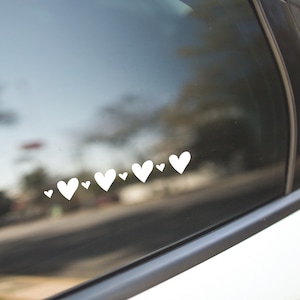 Hearts Decal Sticker For Cars, Laptops, Tumblers, Walls, Phones, cute car decal sticker, Heart decal sticker for car, Girly decal sticker,