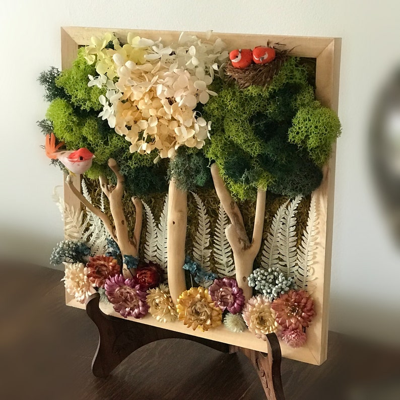 Craft Gift For Teens Craft Kit For Teens DIY Art Kit Teenager Craft Kit Frame Teen Activity Set Nature Art Preserved Moss DIY Room Decor Kit