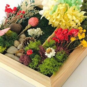 Family Craft Kit For Teens DIY Art Gift Set For Teenagers DIY Craft Therapy Box Frame Moss Art Flores Design Art Crafts Nature Inspired Room