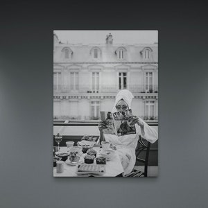 Girl in Paris Canvas Print, Designer Luxury Canvas, Fashion Wall Decor, Fashion Wall Art Canvas, Vintage Poster, VSCO Girl Poster, Paris