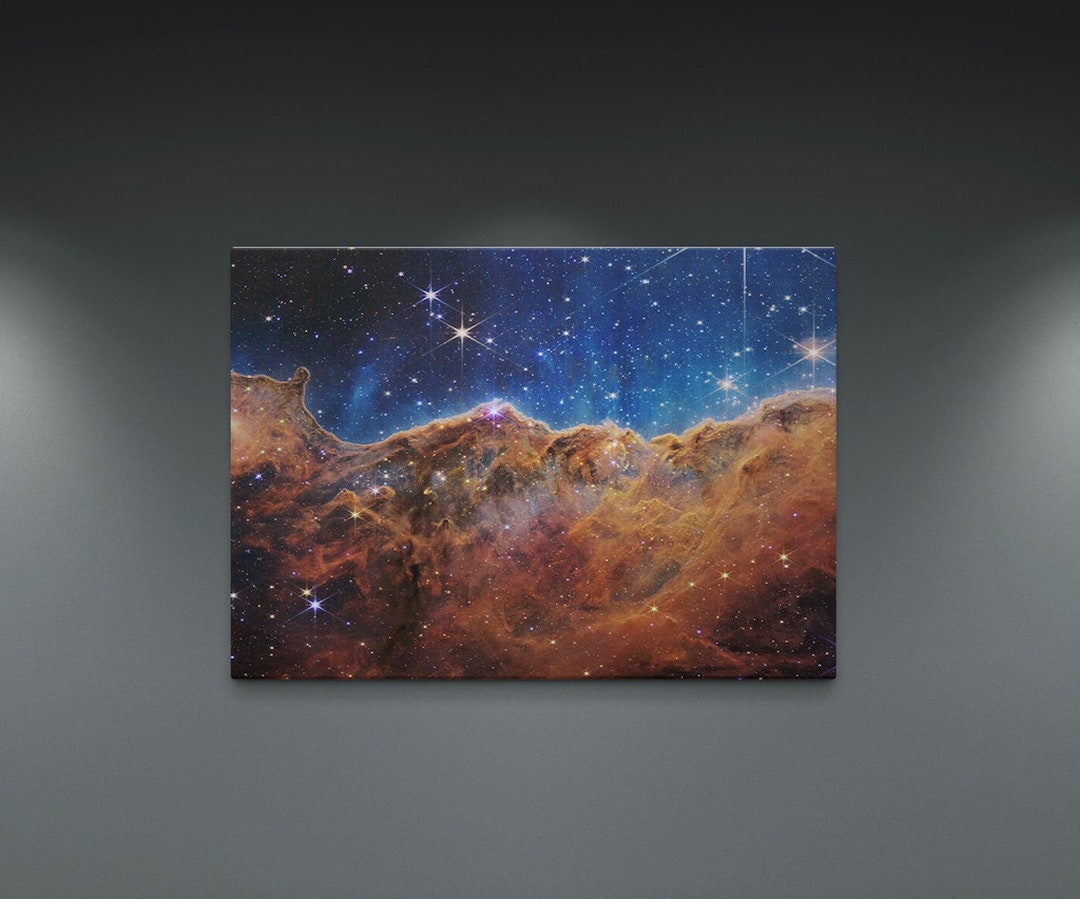 Carina Nebula Canvas Print, James Webb NASA Space Telescope Poster ...