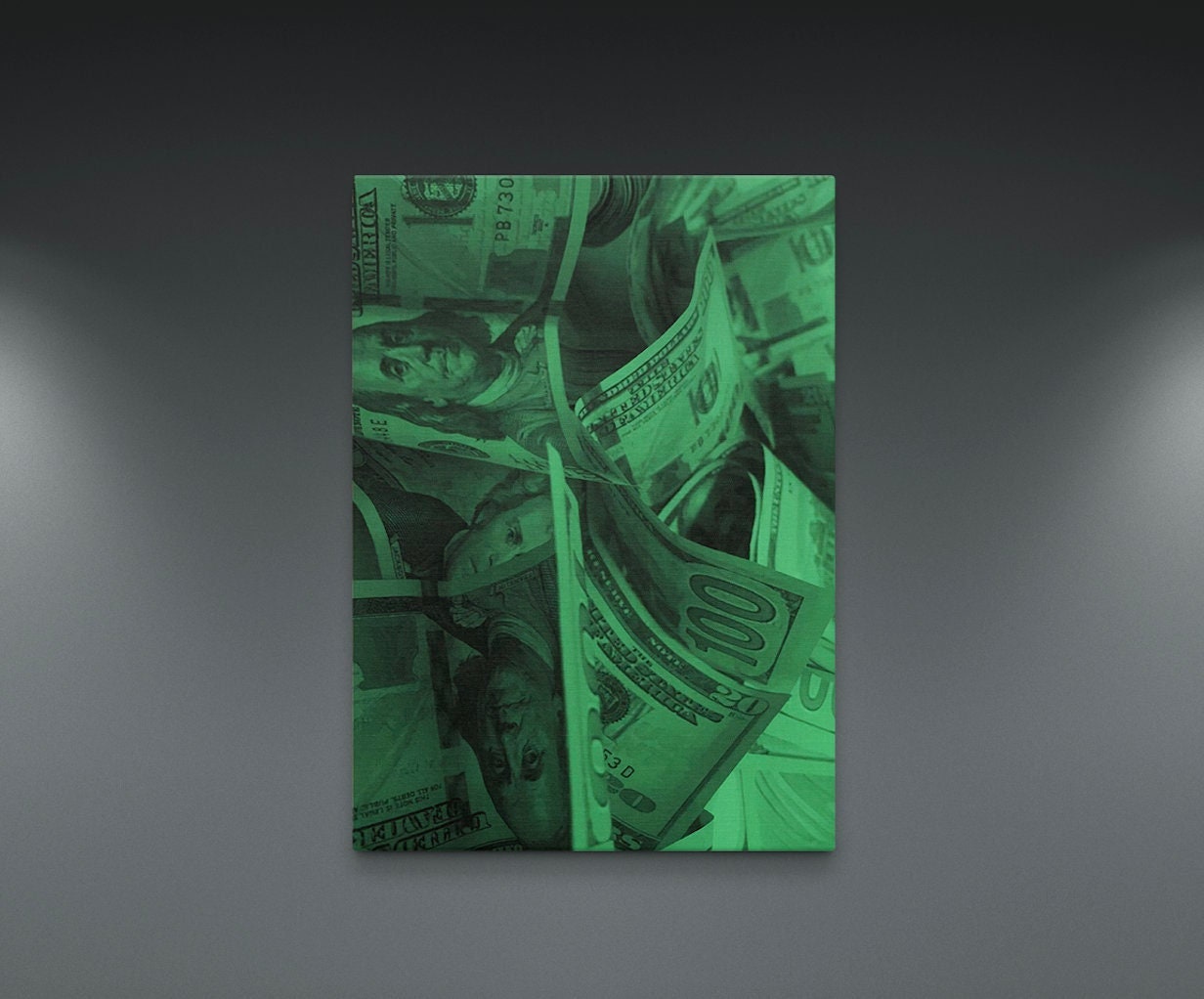 MONEY Canvas Poster, Luxury Old Money Canvas Print, Bad Girl Aesthetic