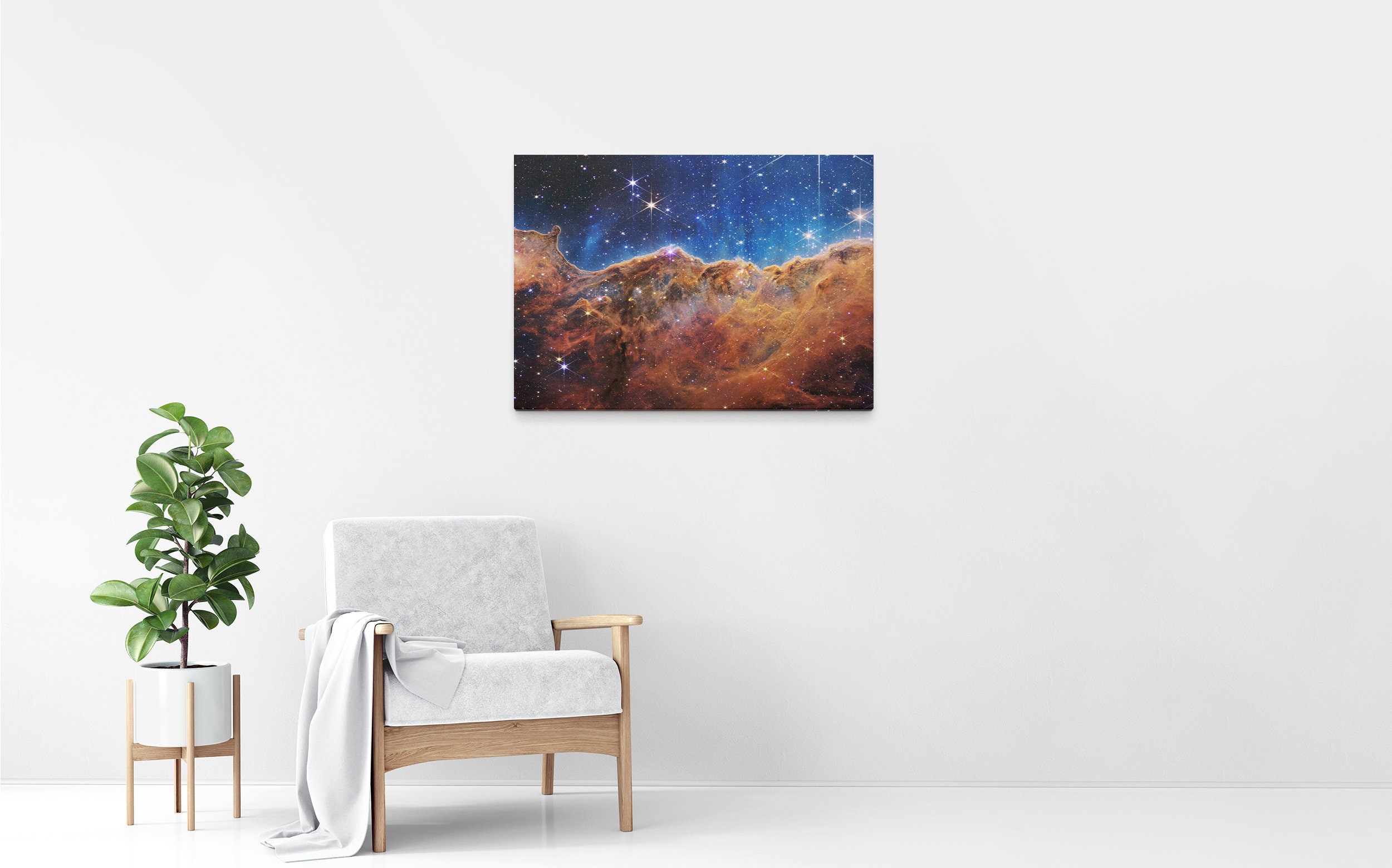 Carina Nebula Canvas Print, James Webb NASA Space Telescope Poster ...